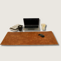 Luxurious Leather Desk Mat - Rich Brown - Tampa
