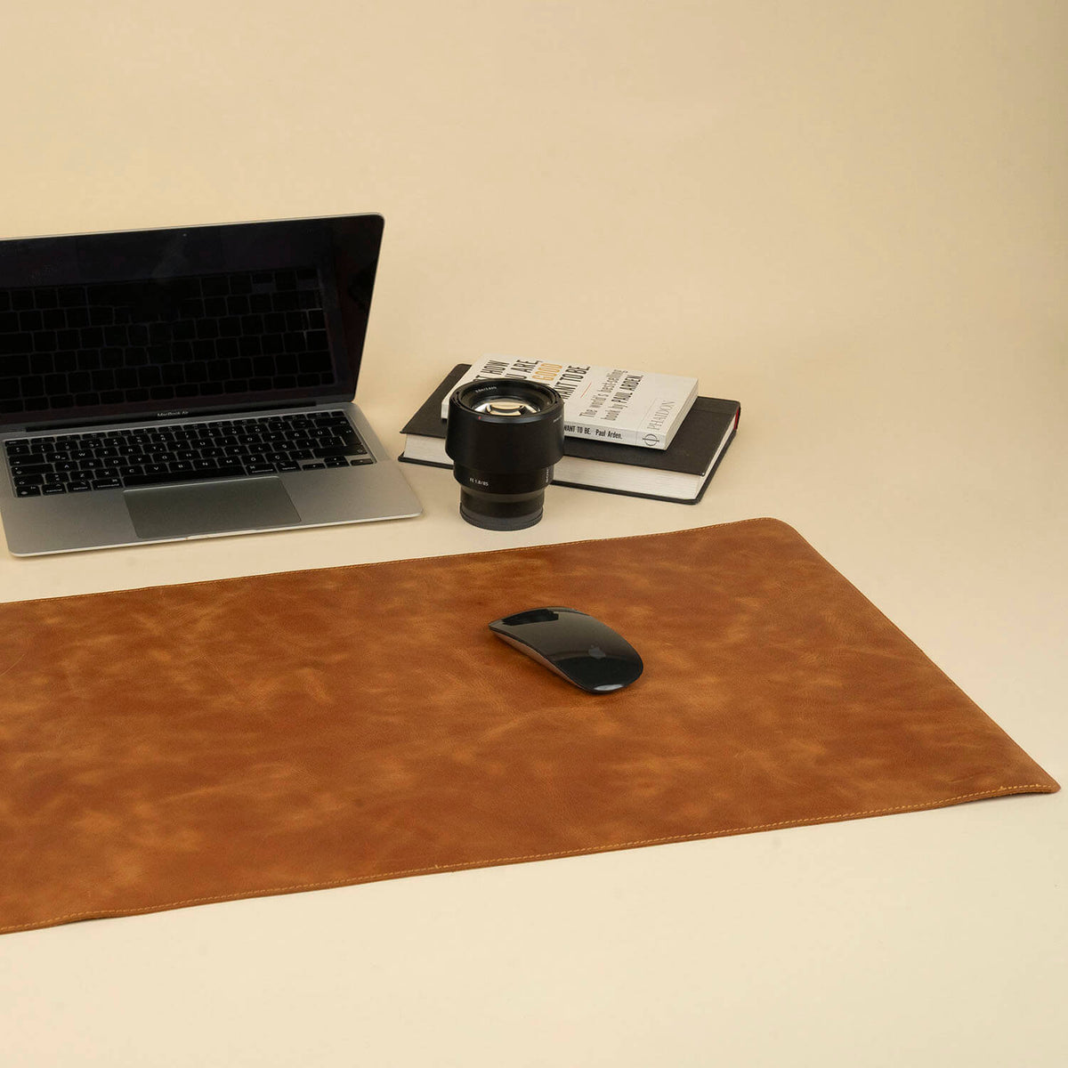 Luxurious Leather Desk Mat - Rich Brown - Tampa